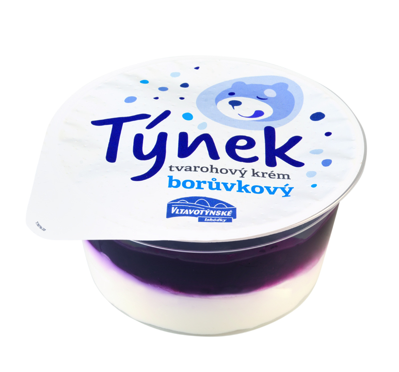 Týnek tvarohový krém borůvkový